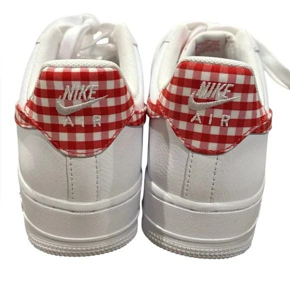 Air Force 1 Low '07 Essential 'Mystic Red Gingham' - Picture 3 of 9